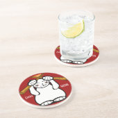 Verre En Grès Chat Lucky - Maneki Neko - sushi.. Dessous de verr (Côté)