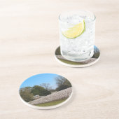 Verre En Grès Cotton Series - Grange derrière le Dessous de verr (Côté)