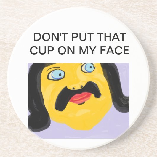 Verre En Grès dessous de verre-man ! (Devant)