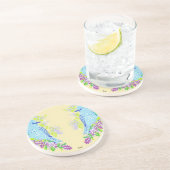 Verre En Grès Dessous de verre/Oiseaux bleus (Côté)