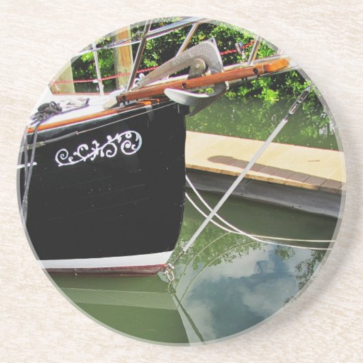 Verre En Grès Flicka Sailboat Bow Sprit Sandstone Dessous de ver (Devant)