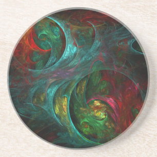 Verre En Grès Genesis Nova Abstrait Art Sandstone Dessous de ver