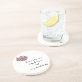 Verre En Grès L'amour est difficile d'arrêter le Dessous de verr (Côté)