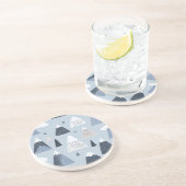 Verre En Grès Le Motif scandinave Mountain Peaks Dessous de verr (Côté)