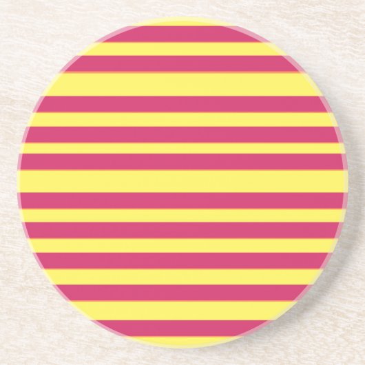 Verre En Grès Lignes d'humeur de printemps jaune, rouge Dessous  (Devant)