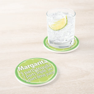 Verre En Grès Margarita Recette Dessous de verre, Cocktail Recet