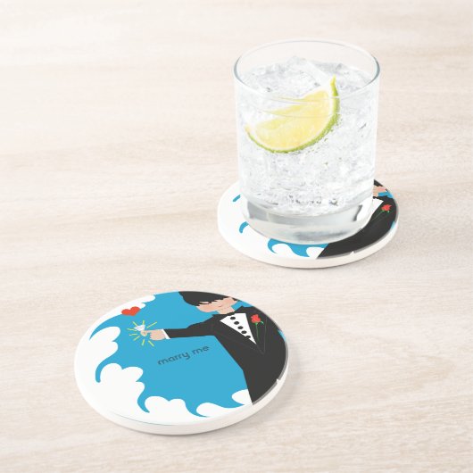 Verre En Grès Marry Me Tuxedo Big Diamond Damask Edge Dessous de (Côté)