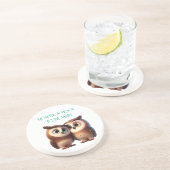 Verre En Grès Saint Valentin Chouette mignonne Love Dessous de v (Côté)