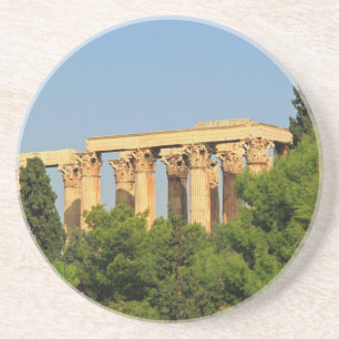 Verre En Grès Temple Zeus Olympien, Athènes, Grèce Dessous de ve