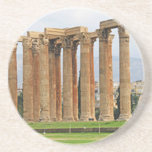 Verre En Grès Temple Zeus Olympien, Athènes, Grèce Dessous de ve