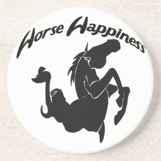 Verre En Grès Western Cowboy Cowgirl Horse Barn Rodeo Dessous de