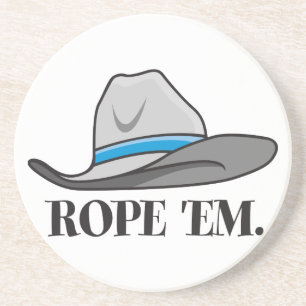 Verre En Grès Western Cowboy Cowgirl Horse Barn Rodeo Dessous de