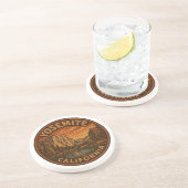 Verre En Grès Yosemite National Park California Round Dessous de (Côté)