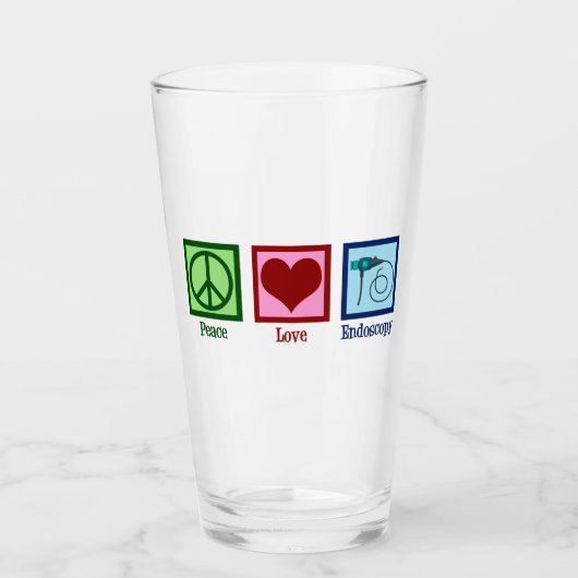 Verre Endoscopie Peace Love (Devant)