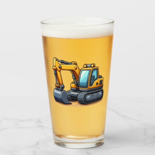 Verre Engin de construction/Pelleteuse (Devant (rempli))