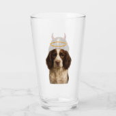 Verre English Springer Spaniel Angel / Devil Glass (Dos)