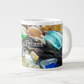 Verre enorme de mer de tasses de Seaglass de plage (Devant droit)