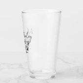 Verre Enseignant de l'année Personnalisé cadeau de texte (Gauche)