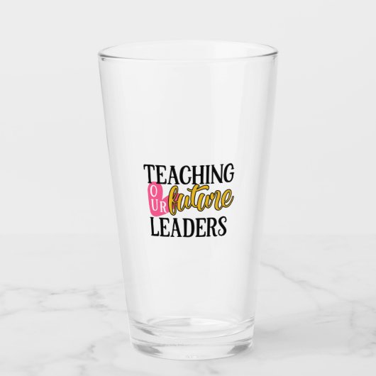 Verre Enseignant L'Art Enseigner Nos Futurs Leaders (Devant)