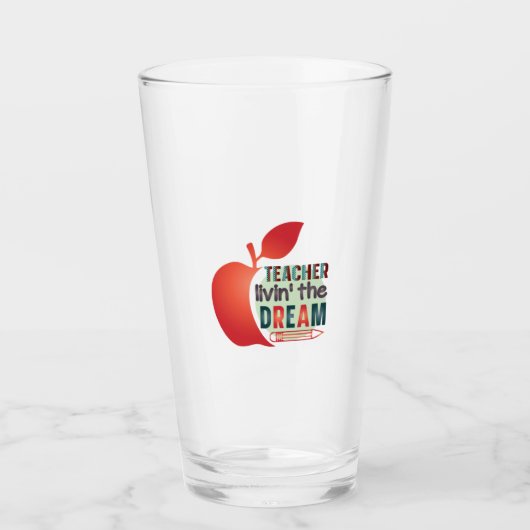 Verre Enseignant Vivant Le Rêve (Devant)