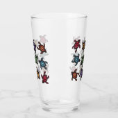 Verre Ensemble de coquilles abstraites de tortues noires (Gauche)