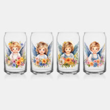 Verre Ensemble de Drinkware 4 Pcs Little Angles