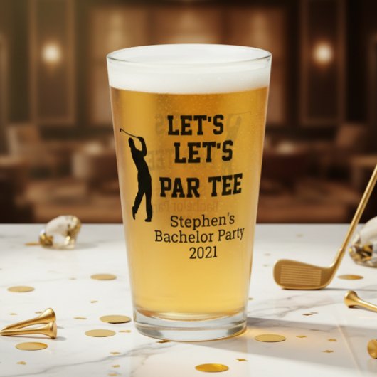 Verre Enterrement de vie de garçon Faisons la fêt e Pers