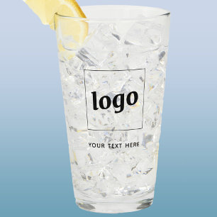Verre Entreprise de logo et de texte simple