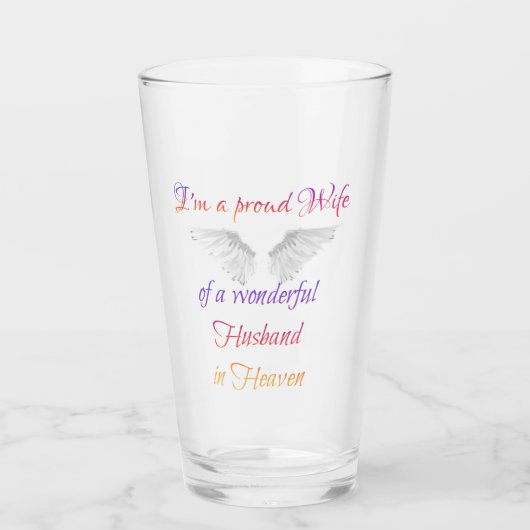 Verre Épouse fière (Devant)