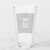 Verre Équipe Boo fantômes de Halloween Conception vector (Dos)