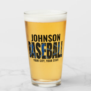 Verre Équipe de baseball AJOUTER NOM Champion Joueur de