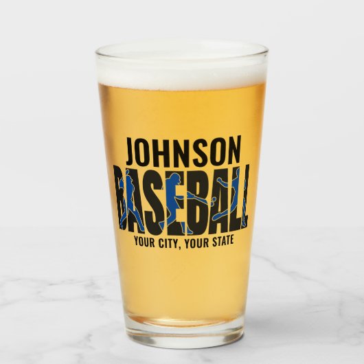 Verre Équipe de baseball AJOUTER NOM Champion Joueur de (Devant (rempli))