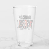 Verre Équipe de baseball AJOUTER NOM Champion Joueur de  (Dos)