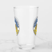 Verre Équipe de boisson ukrainienne Drapeau de l'Ukraine (Gauche)