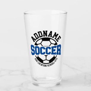 Verre Équipe de foot-ball personnalisée AJOUTER NOM Tie-