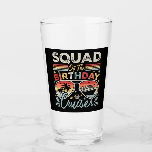 Verre Équipe de l'Anniversaire Cruiser Vacation DK (Devant)