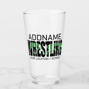 Verre Équipe de lutte ADD TEXT Écolier Lutteur Universit