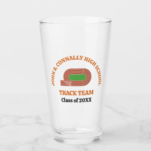 Verre Équipe de piste orange personnalisée Coureur de ly