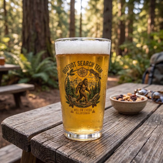 Verre Équipe de recherche de Bigfoot Sasquatch en randon