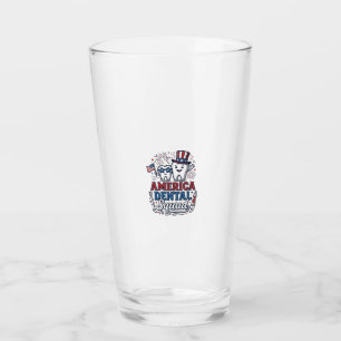 Verre Équipe dentaile américaine dessin vectoriel de den