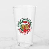 Verre Équipe Portugaise Officielle de Boisson Drapeau Po (Devant)