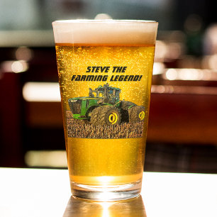Verre Équipement de tracteur de légende de l'agriculture