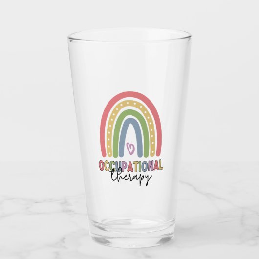 Verre ergothérapie OT Thérapiste Arc-en-ciel (Devant)