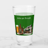 Verre Erin Go Bragh Saint Patrick's Day Irish Beer Pub (Dos)