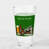 Verre Erin Go Bragh Saint Patrick's Day Irish Beer Pub (Devant)