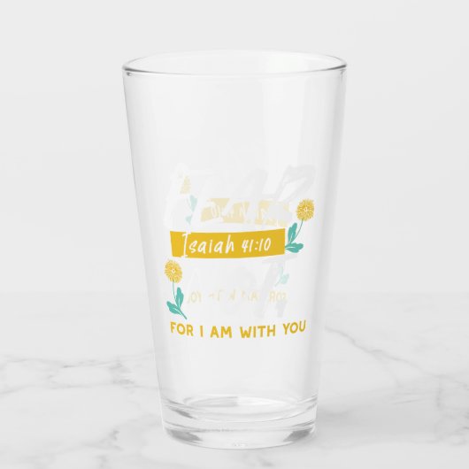 Verre Esaïe 41:10 - Peur Pas Un Verset De Bible Inspirat (Dos)