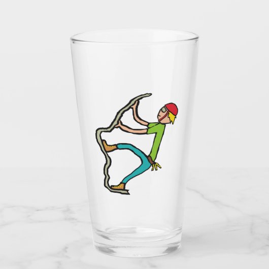 Verre Escalade rocheuse (Devant)