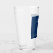 Verre Esprit nautique Ancre Dauphin Marine Bleu (Droite)