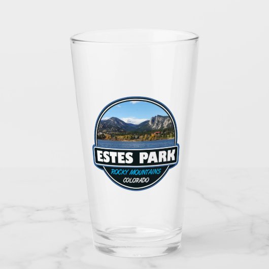 Verre Estes Park Colorado Emblem d'art de voyage (Devant)