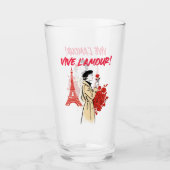 Verre Esthétique Fille de Paris – Conception Romantique  (Devant)